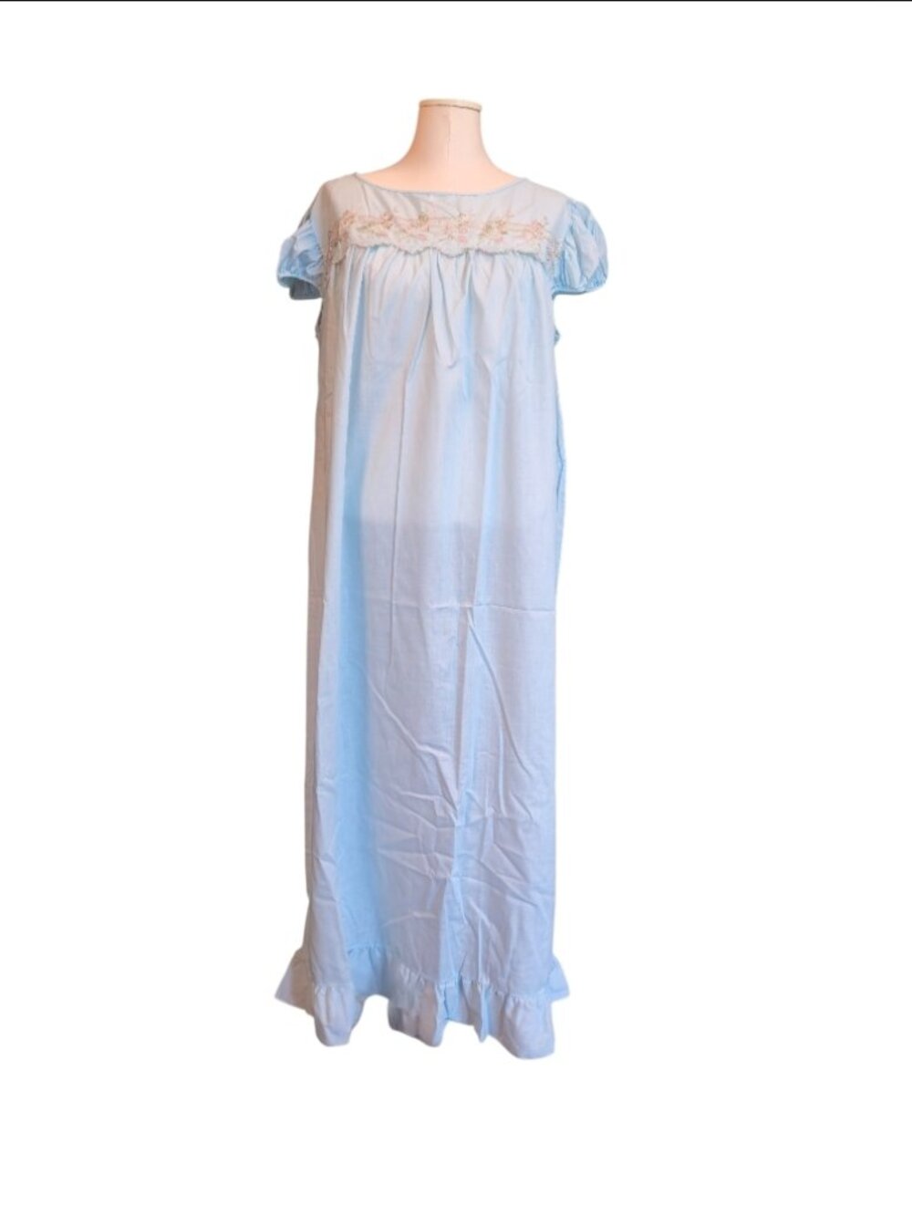 Vintage 1960s long gown house traditional dress gown granny size XL
